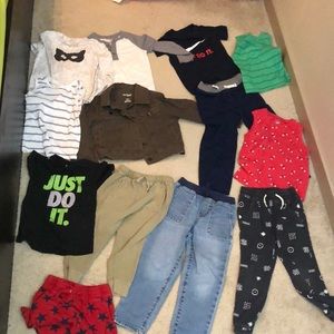 Boy  4 pants i jacket 1 short 7 T-shirt